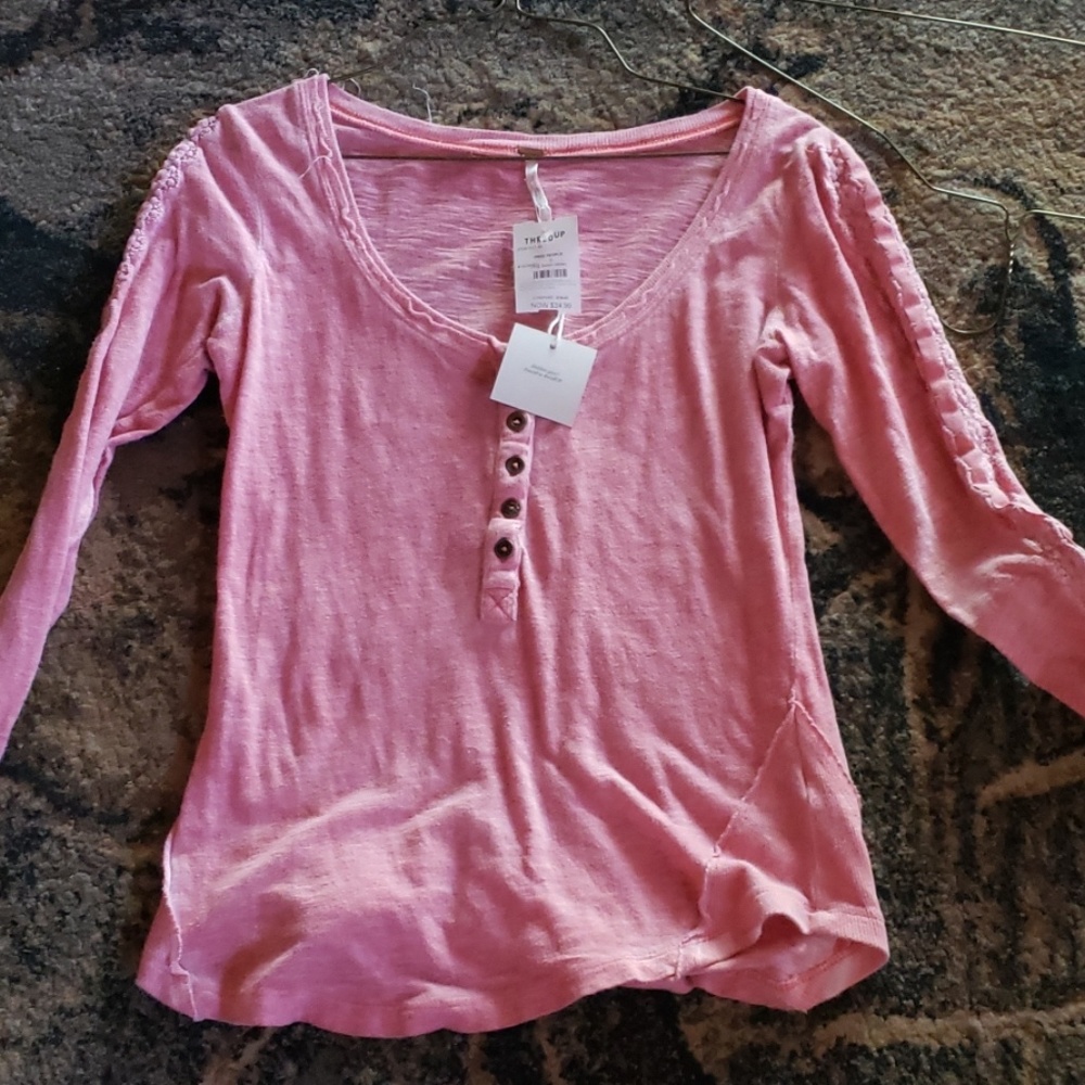 free people long sleeve henley small